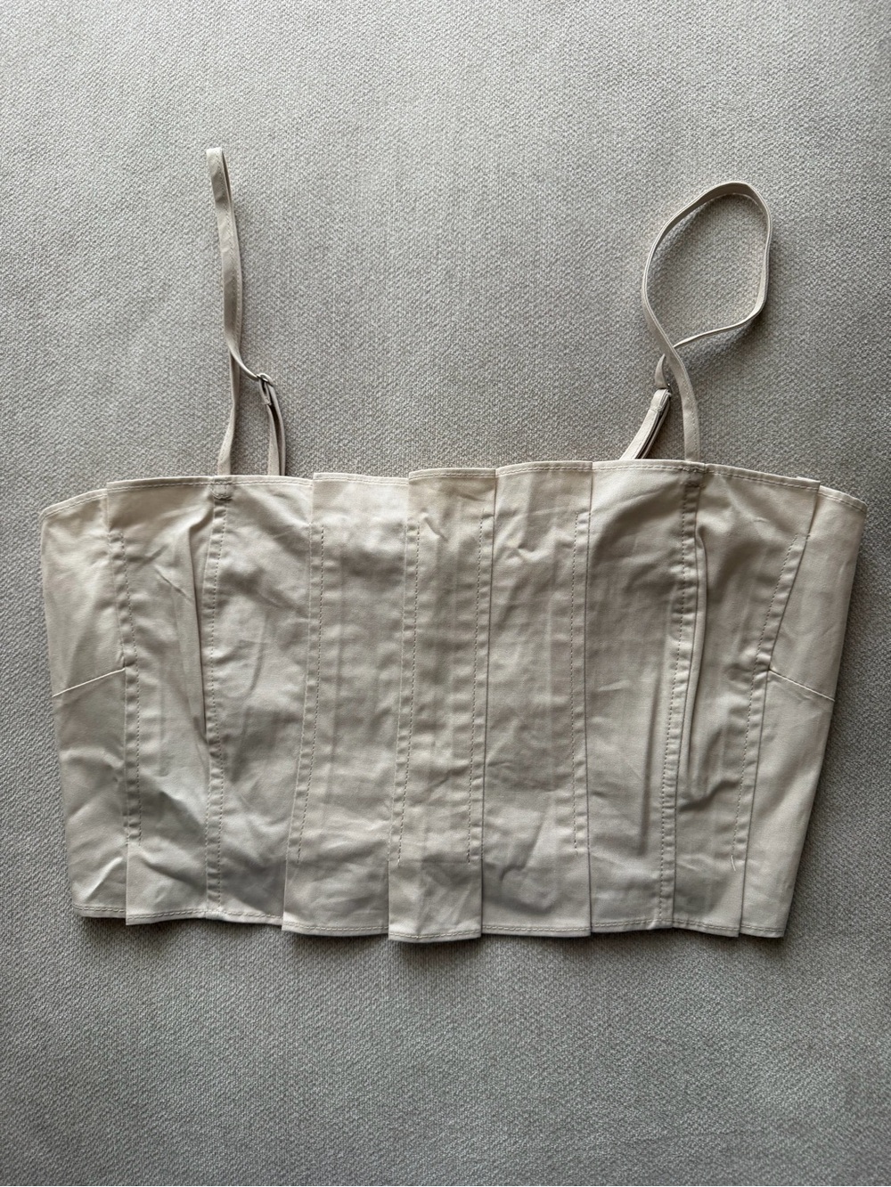 Fashion Nova Cream Corset Crop Top